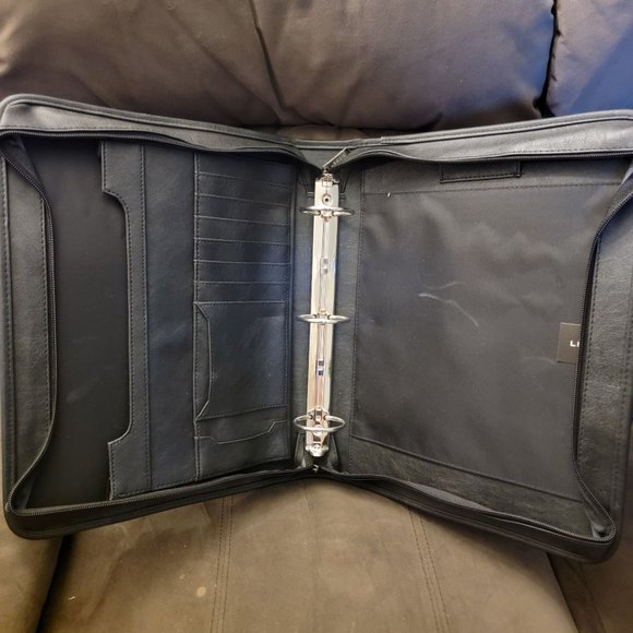 Leeds Mickey Mouse Black Carry Binder Briefcase School Work Retractable Handle - Picture 5 of 13